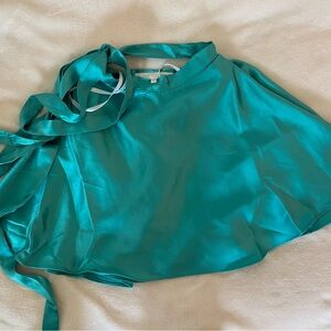 Revolve More to Come Teal Ballerina Wrap Skirt / Size XS